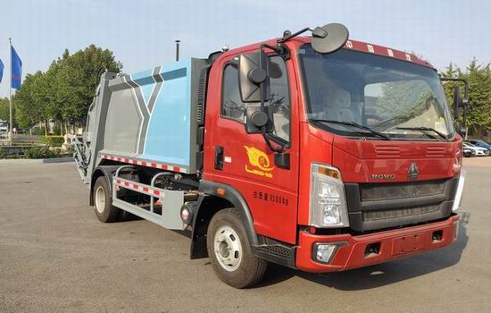 豪沃牌ZZ5097ZYSH3815F191压缩式垃圾车